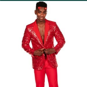 Tipsy Elves Sequin Devil Blazer